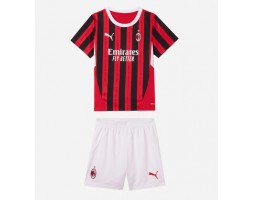 AC Milan Hjemmebanesæt Børn 2024-25 Kort ærmer (+ korte bukser)